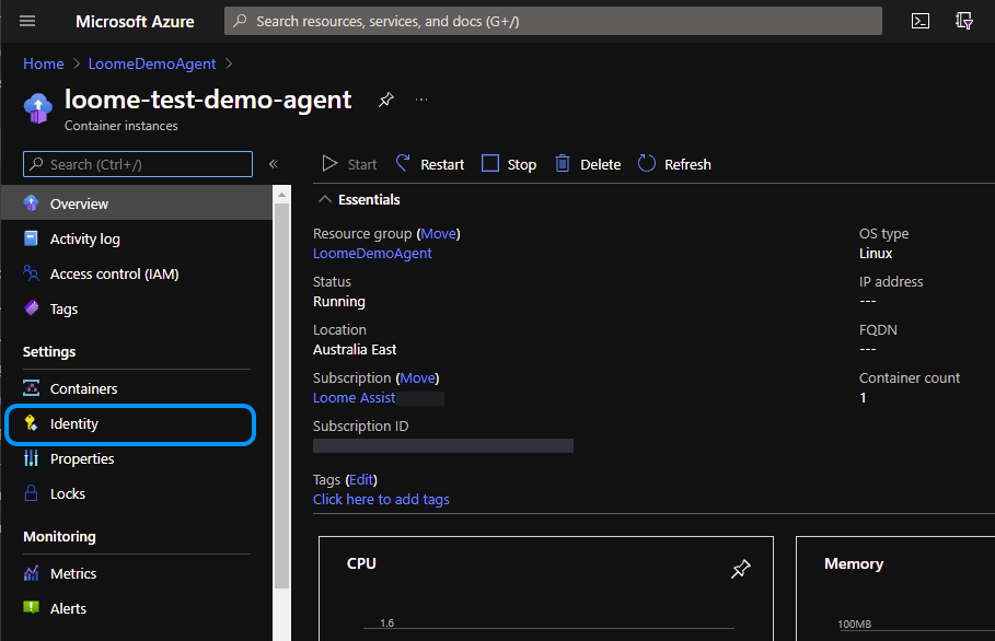 Azure Portal Agent