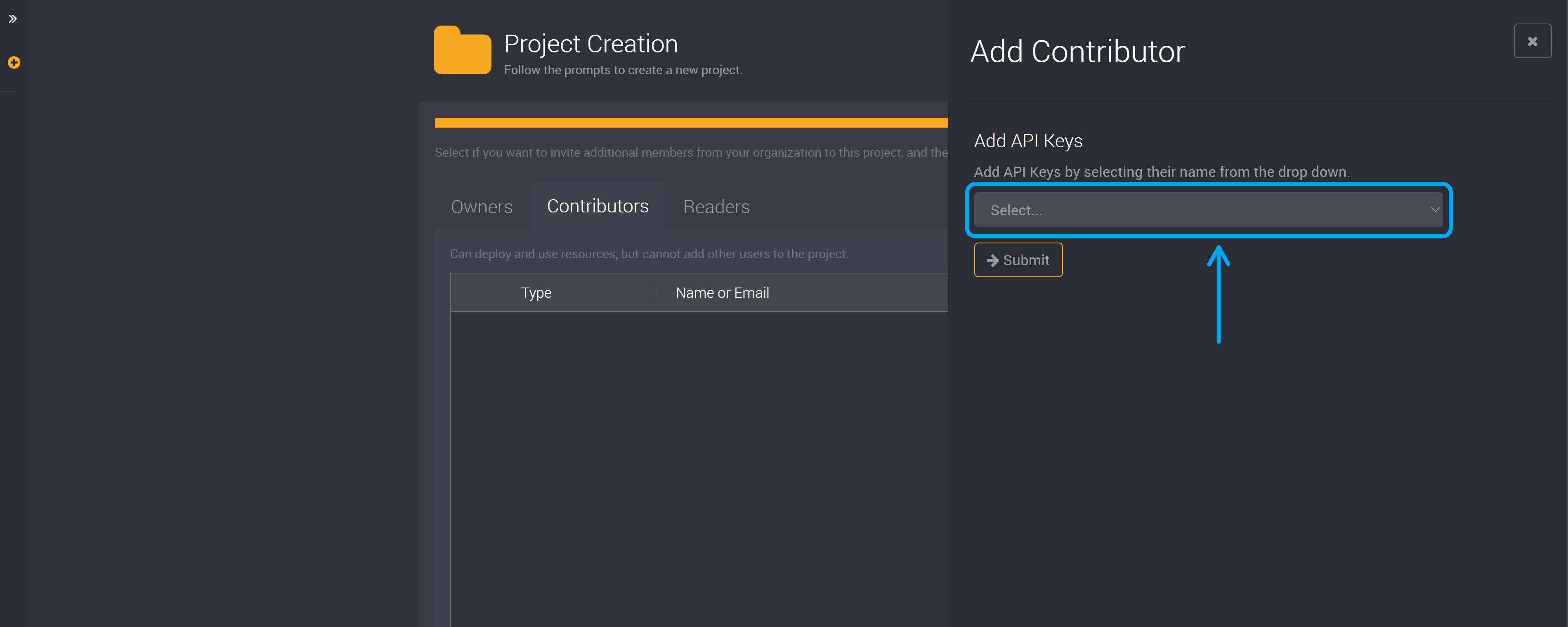 Choose an API key