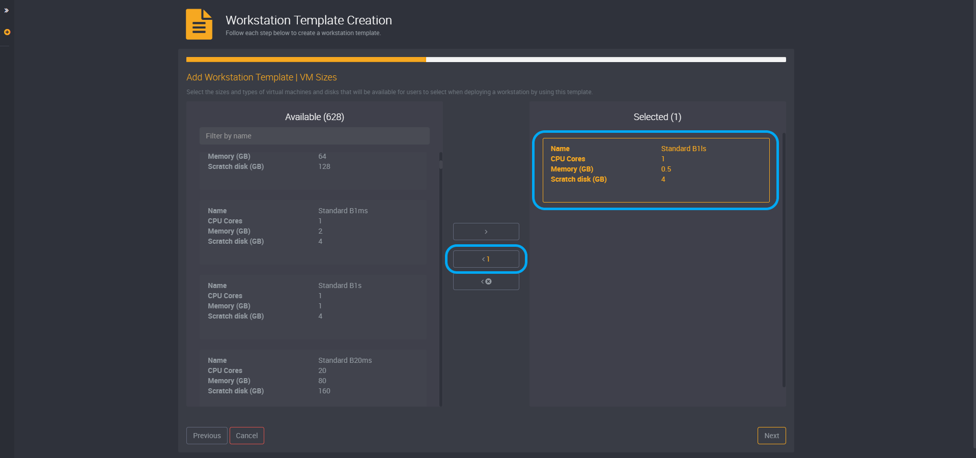 Workstation template