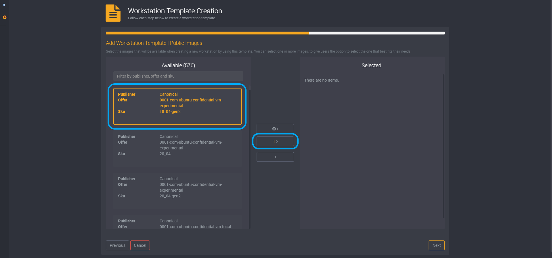 Workstation template