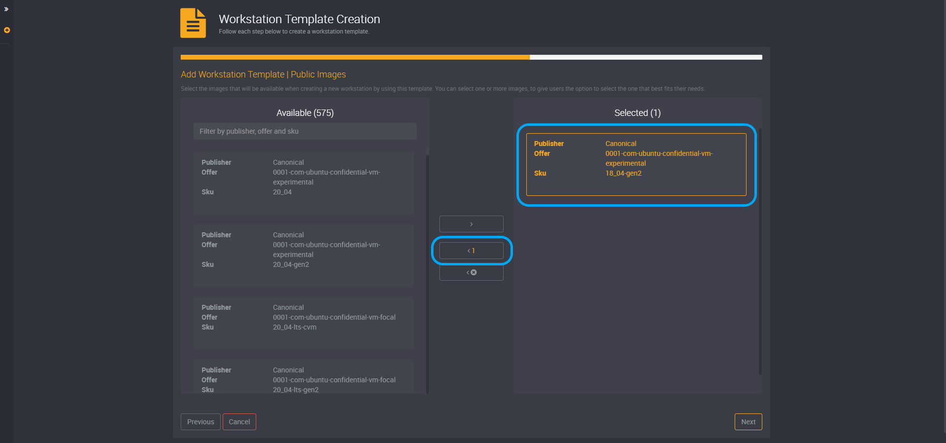 Workstation template