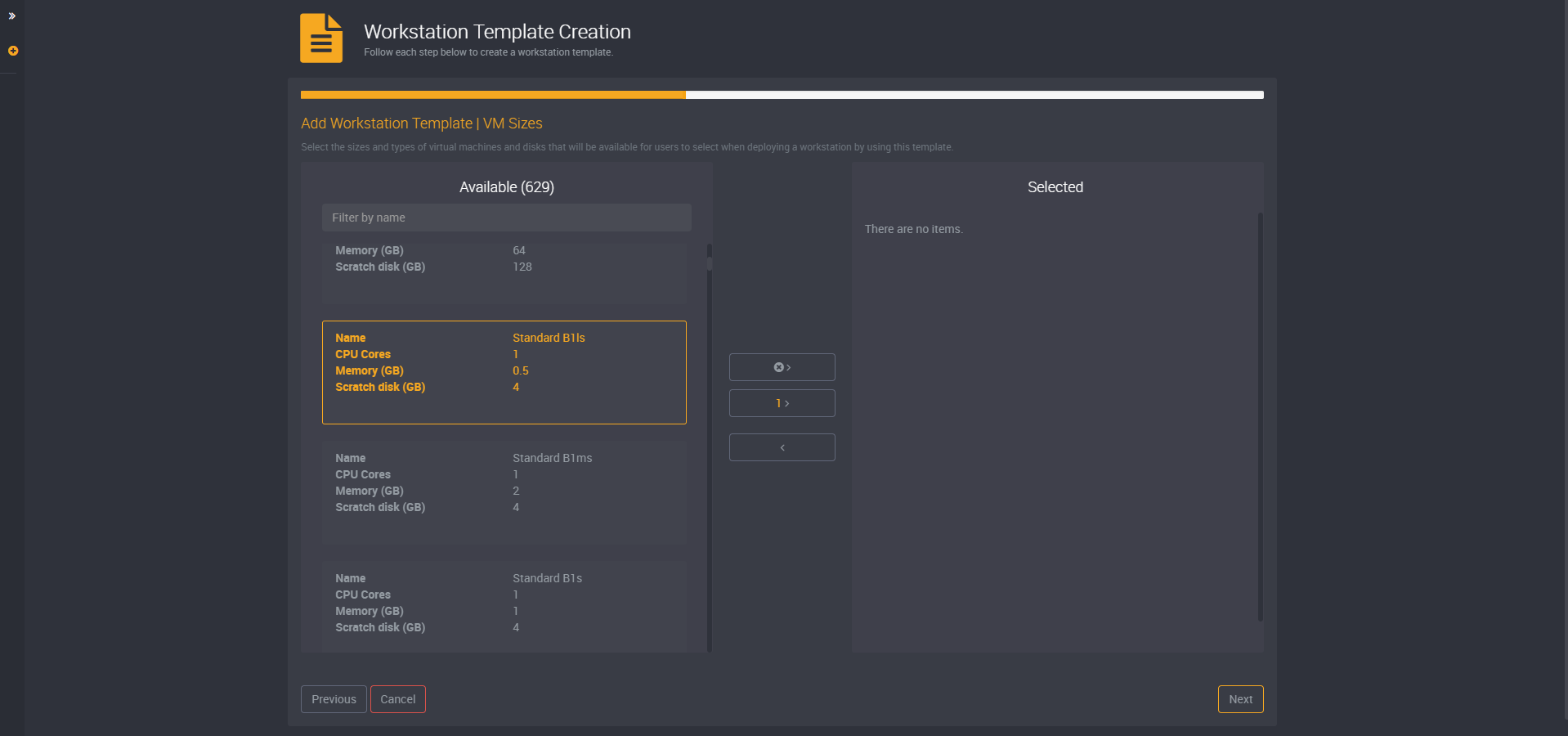 Workstation template