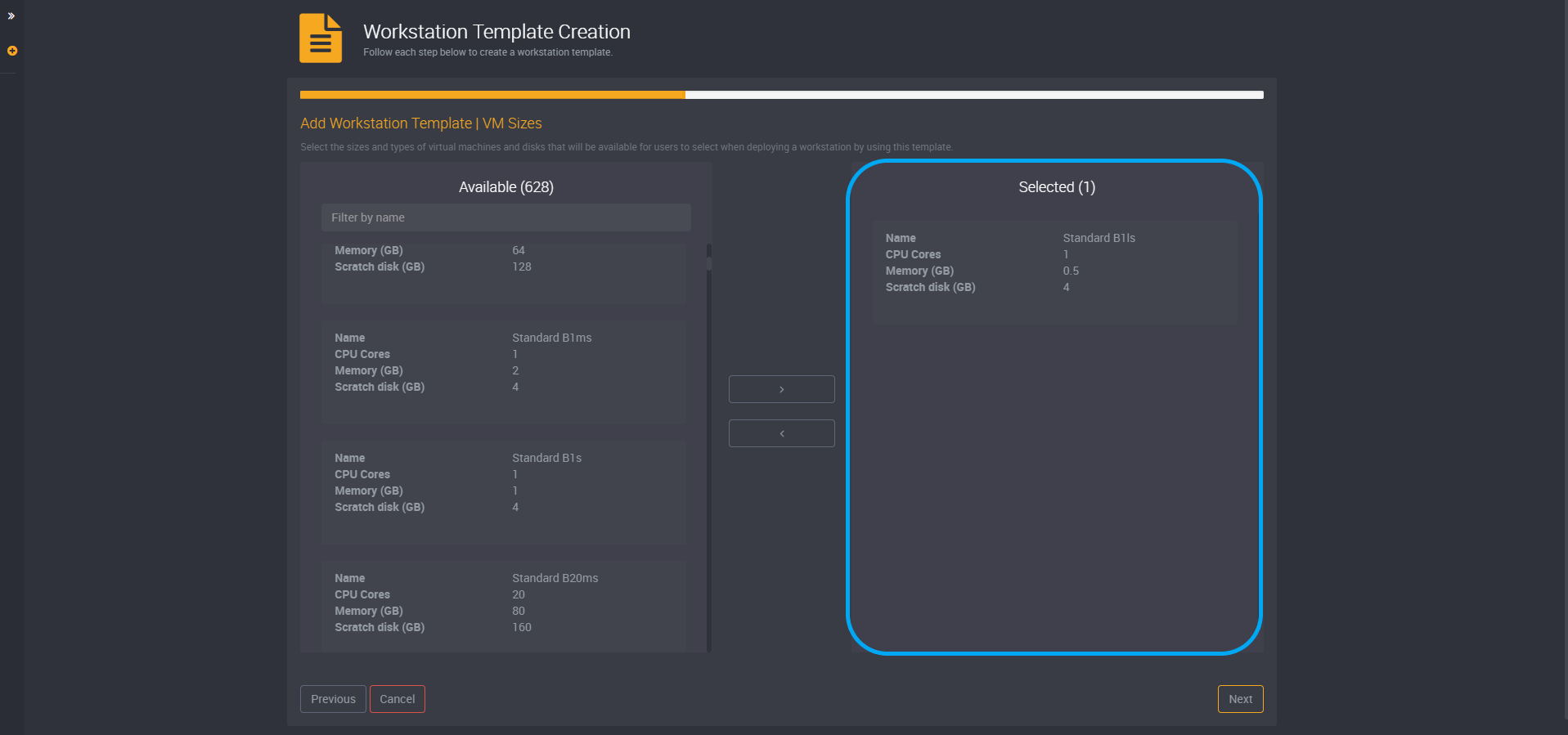 Workstation template