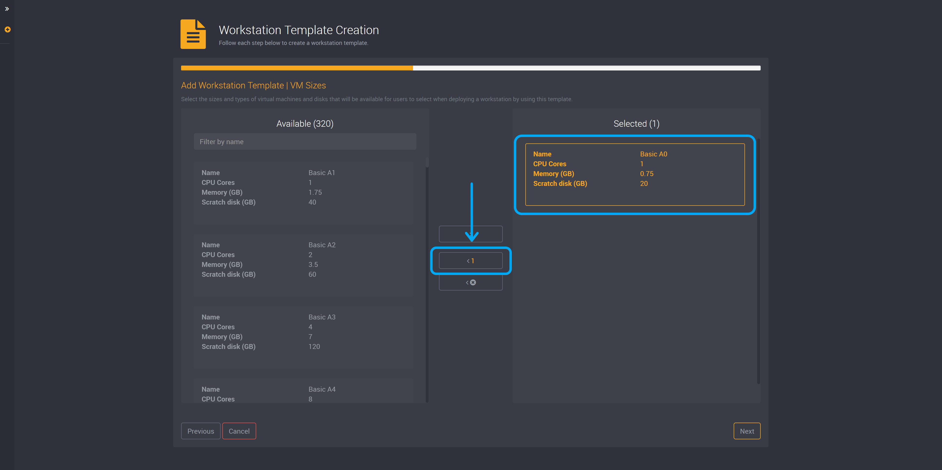 Workstation template