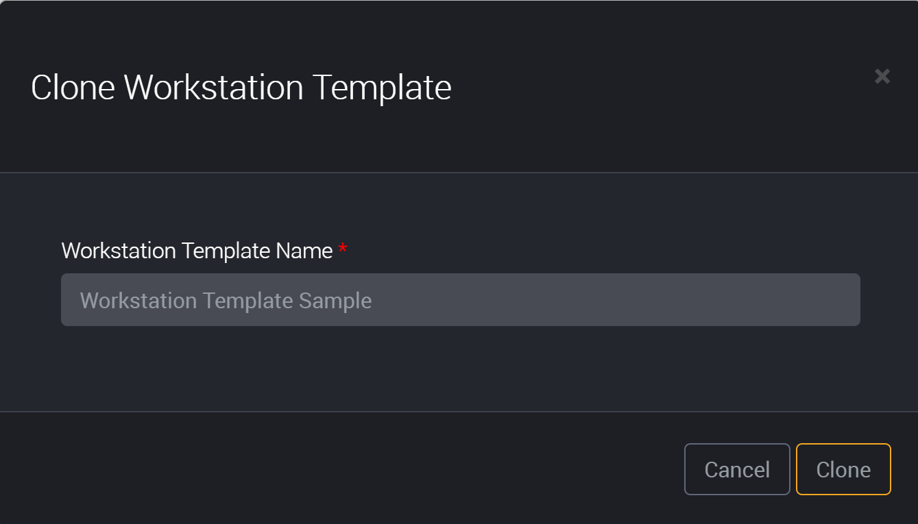 Manage workstation templates