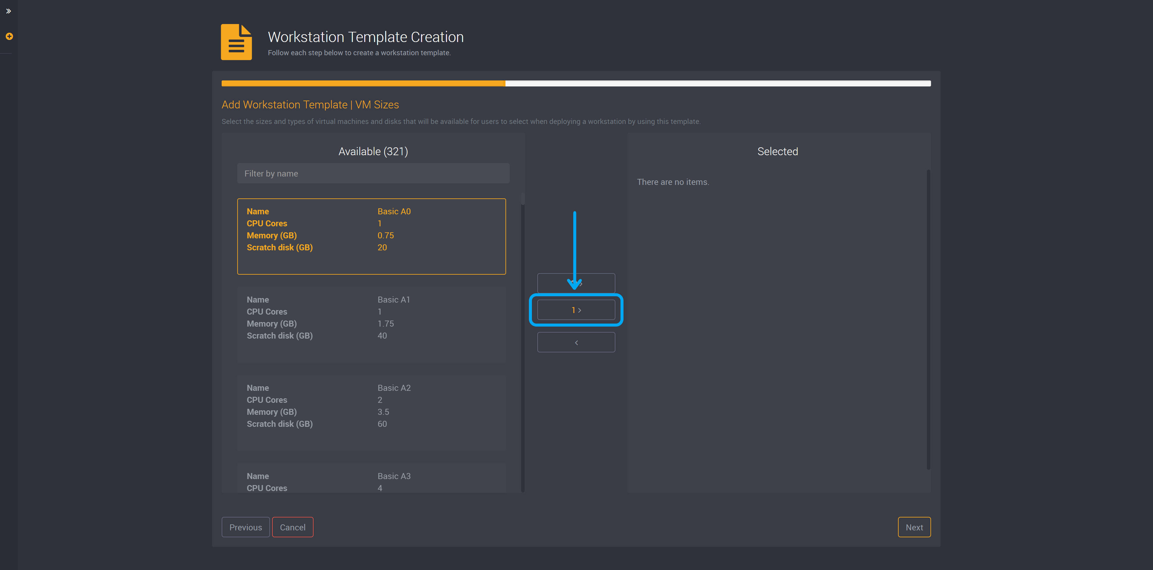 Workstation template