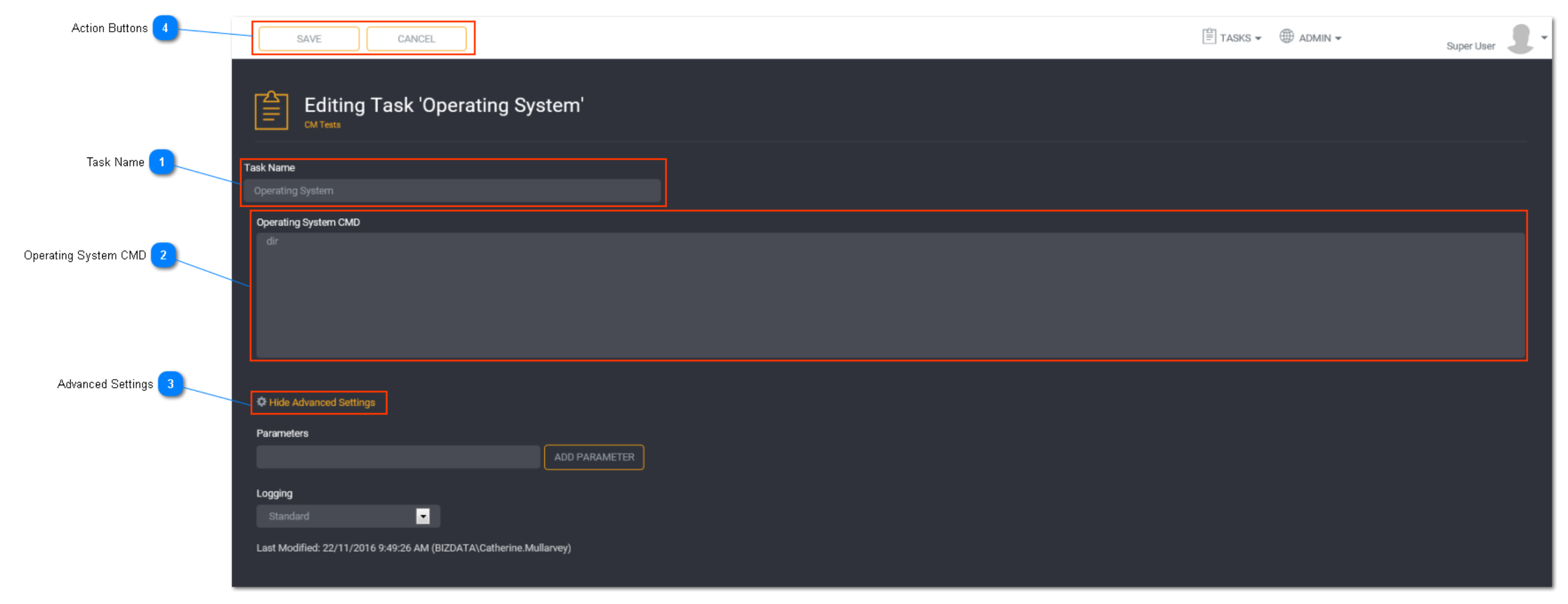 Adding a Operating System task