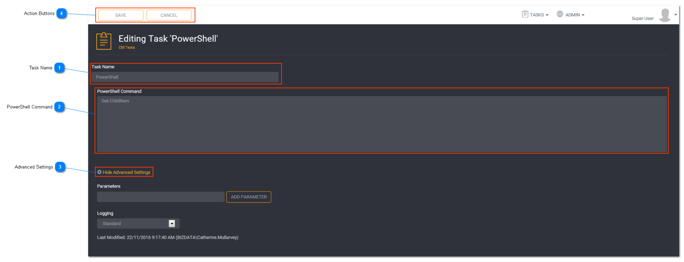 Adding a PowerShell task