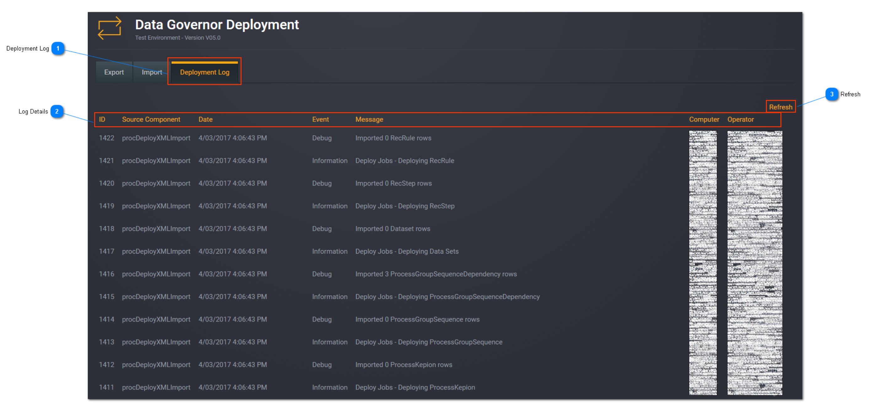 Deployment Log