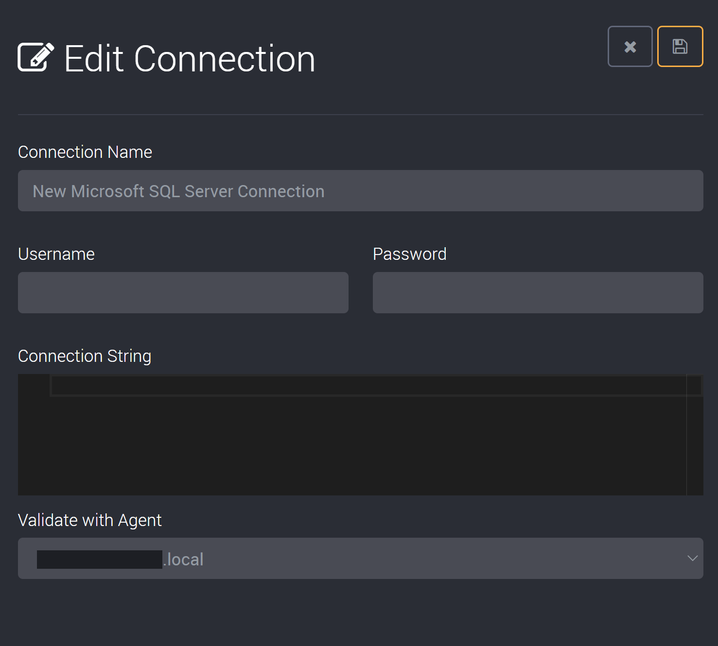 Add a SQL server connection 