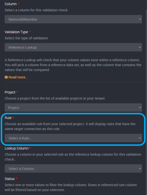 Reference Lookup Rule