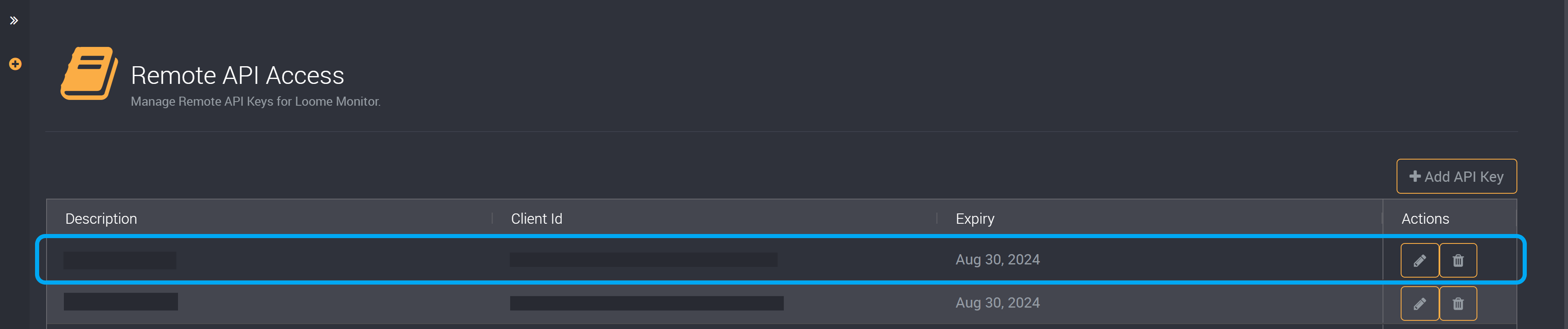 Find your API key