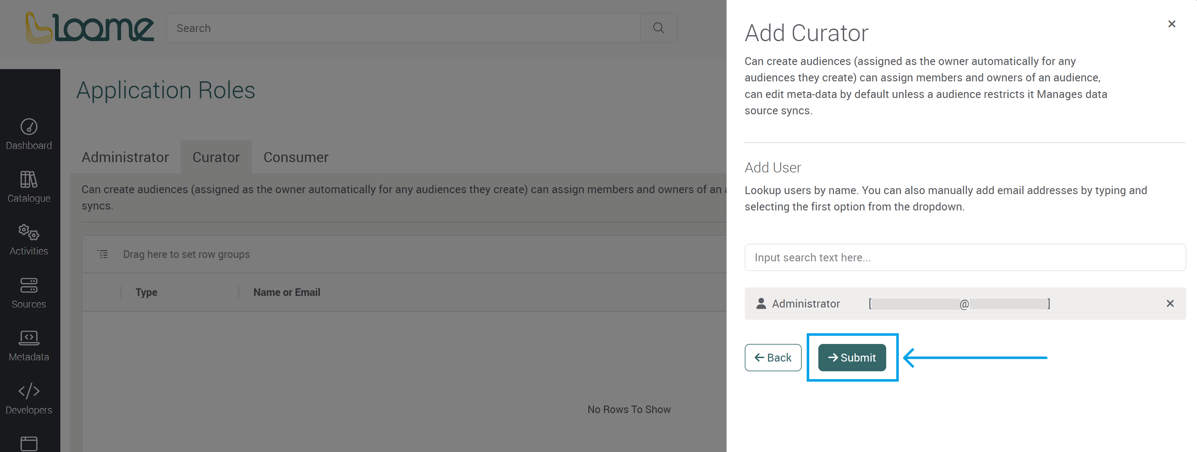 Submit users