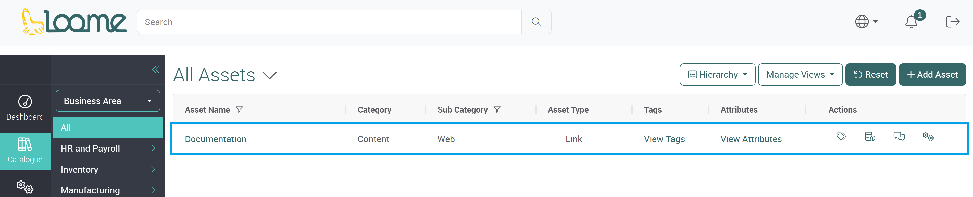 Add a new asset individually