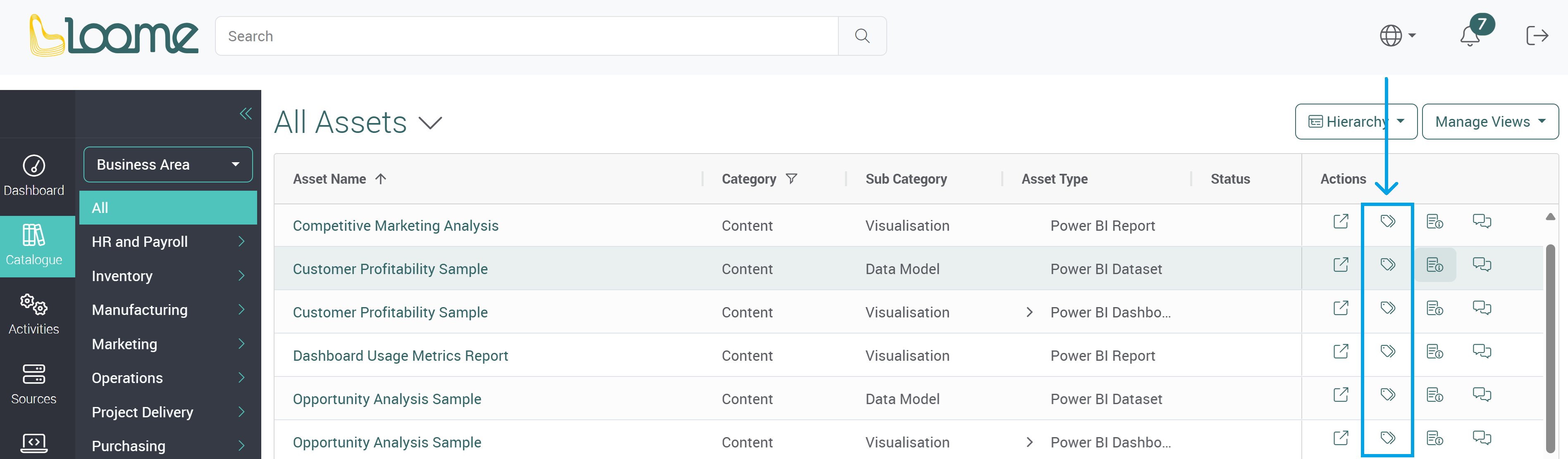 Manage tags