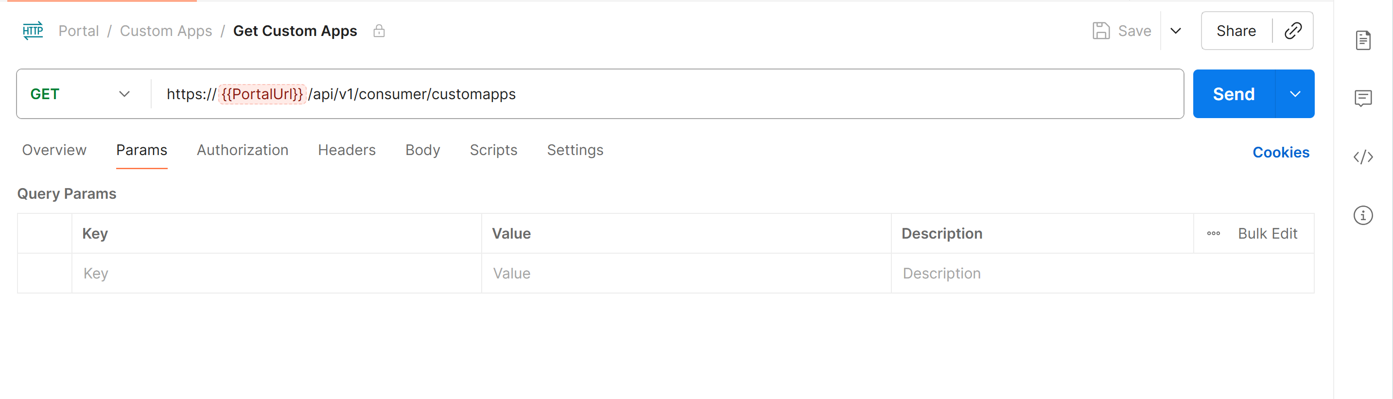 Get a custom app details