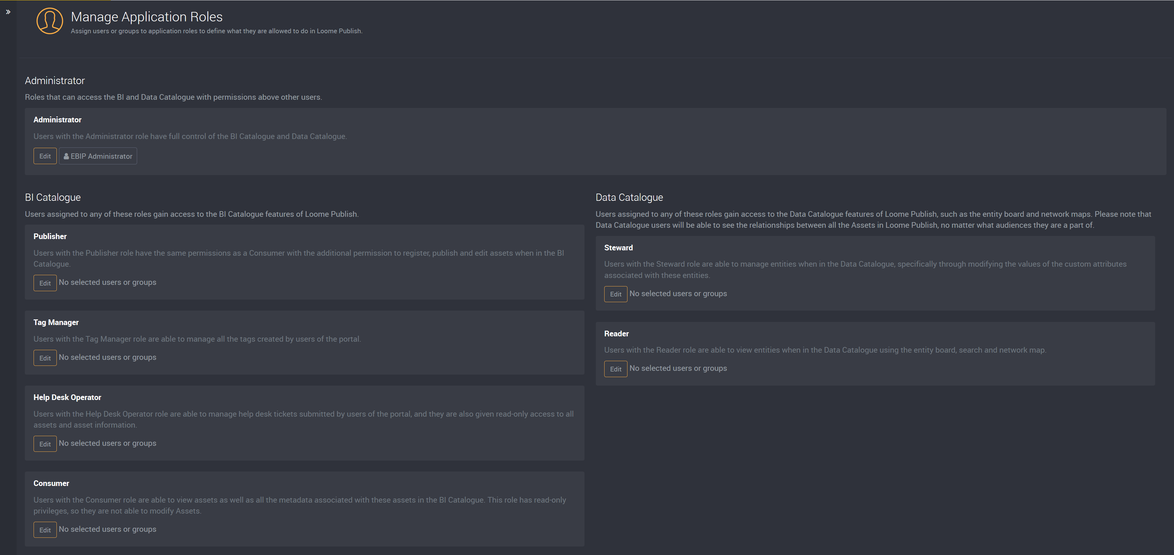 Application Roles :: Loome Publish Documentation